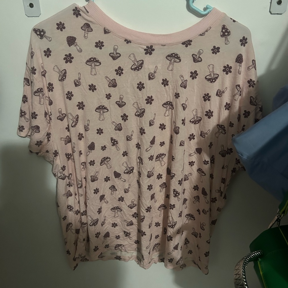 Pink Patterned Women's Top